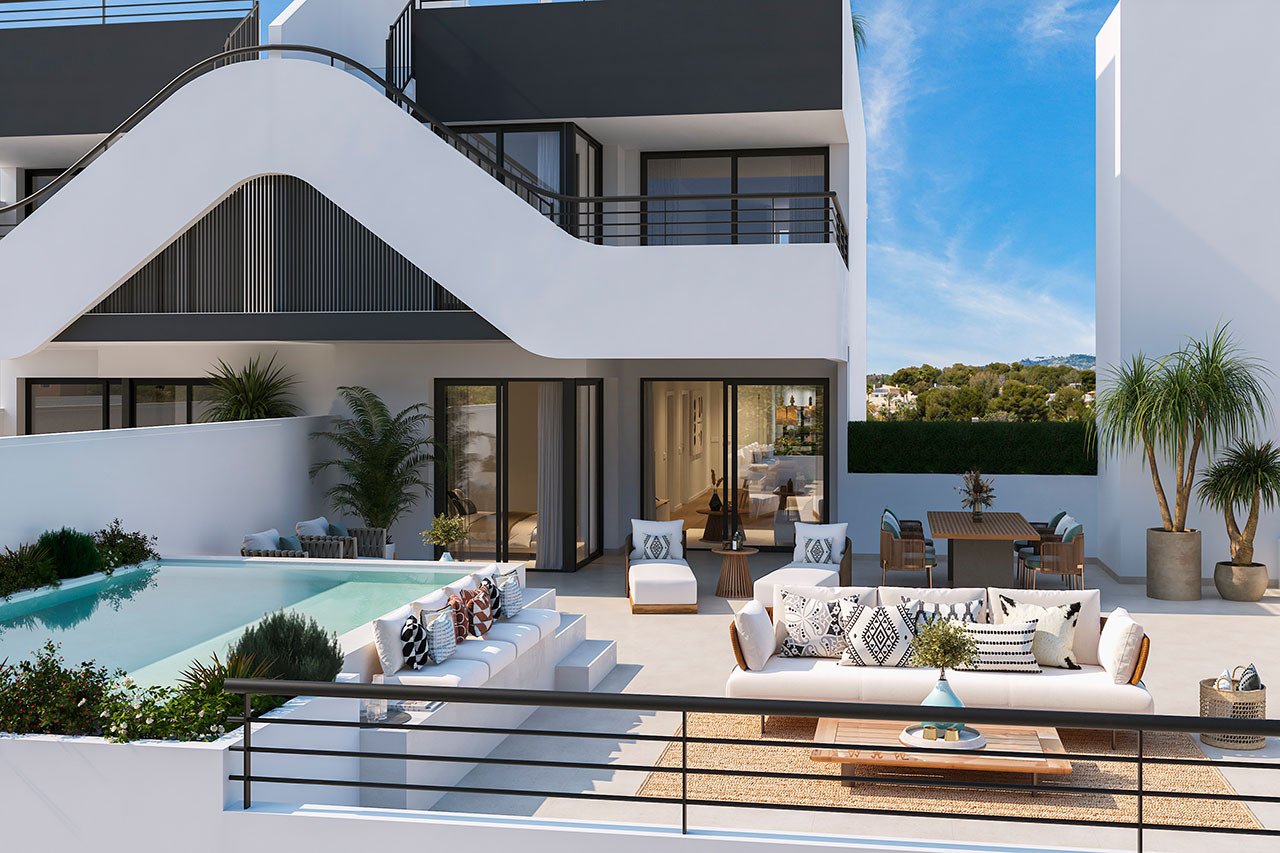 Fantastische Appartements mit 1 Schlafzimmer, 1 Bad, Klimaanlage, Kfz-Stellplatz und Gemeinschaftspool