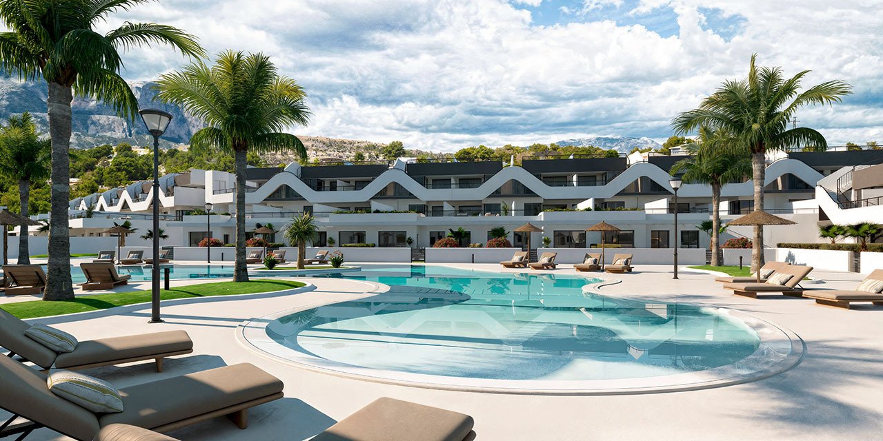 Fantastische Appartements mit 1 Schlafzimmer, 1 Bad, Klimaanlage, Kfz-Stellplatz und Gemeinschaftspool