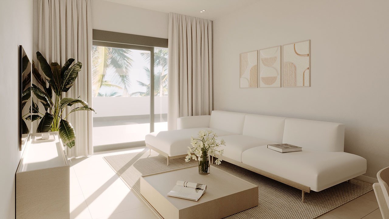 Appartements mit 2 Schlafzimmern, 2 Bädern, Klimaanlage, Tiefgaragenstellplatz und Gemeinschaftspool