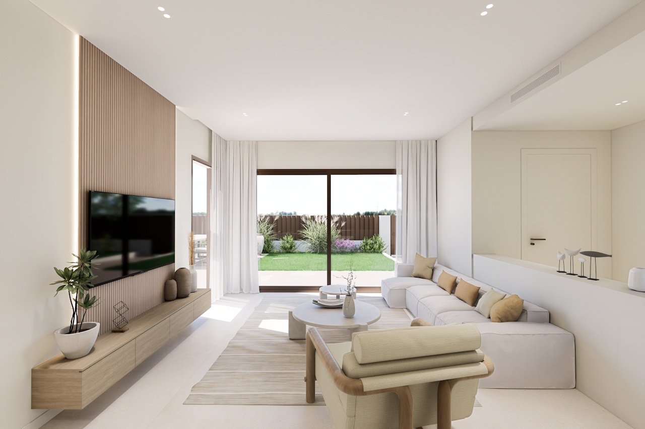 Villen mit 3 Schlafzimmern, 3 Bädern, Dachterrasse, Tiefgaragenstellplatz und Gemeinschaftspool neben Serena Golf