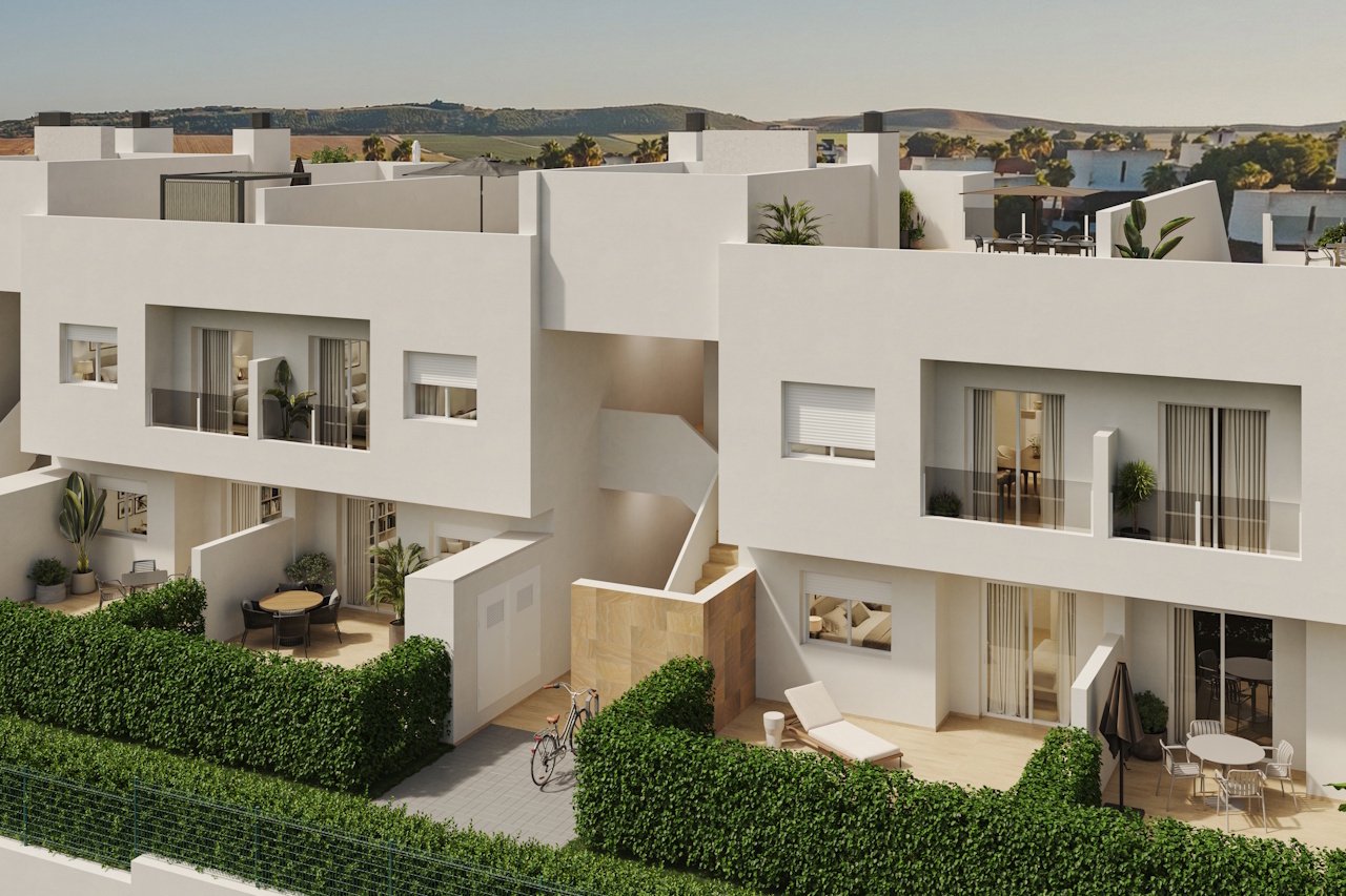 Erdgeschoss-Wohnungen mit 3 Schlafzimmern, 2 Bädern, Klimaanlage und Gemeinschaftspool im wunderschönen La Finca Golf Komplex