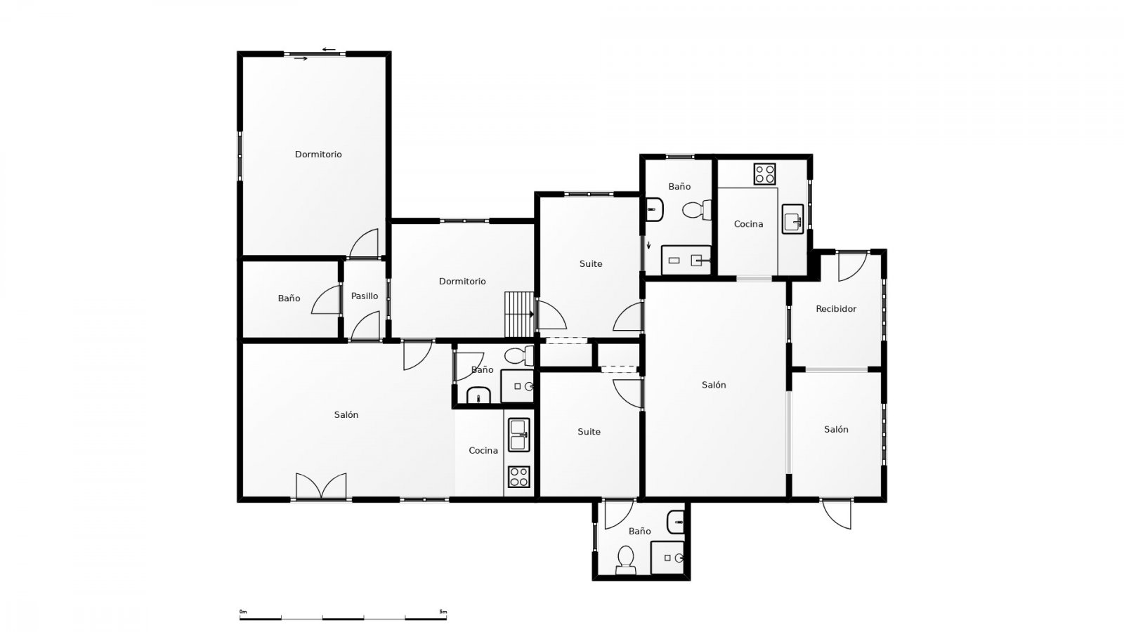 Villa mit 4 Schlafzimmern, separatem Gästeappartement und großem Privatpool