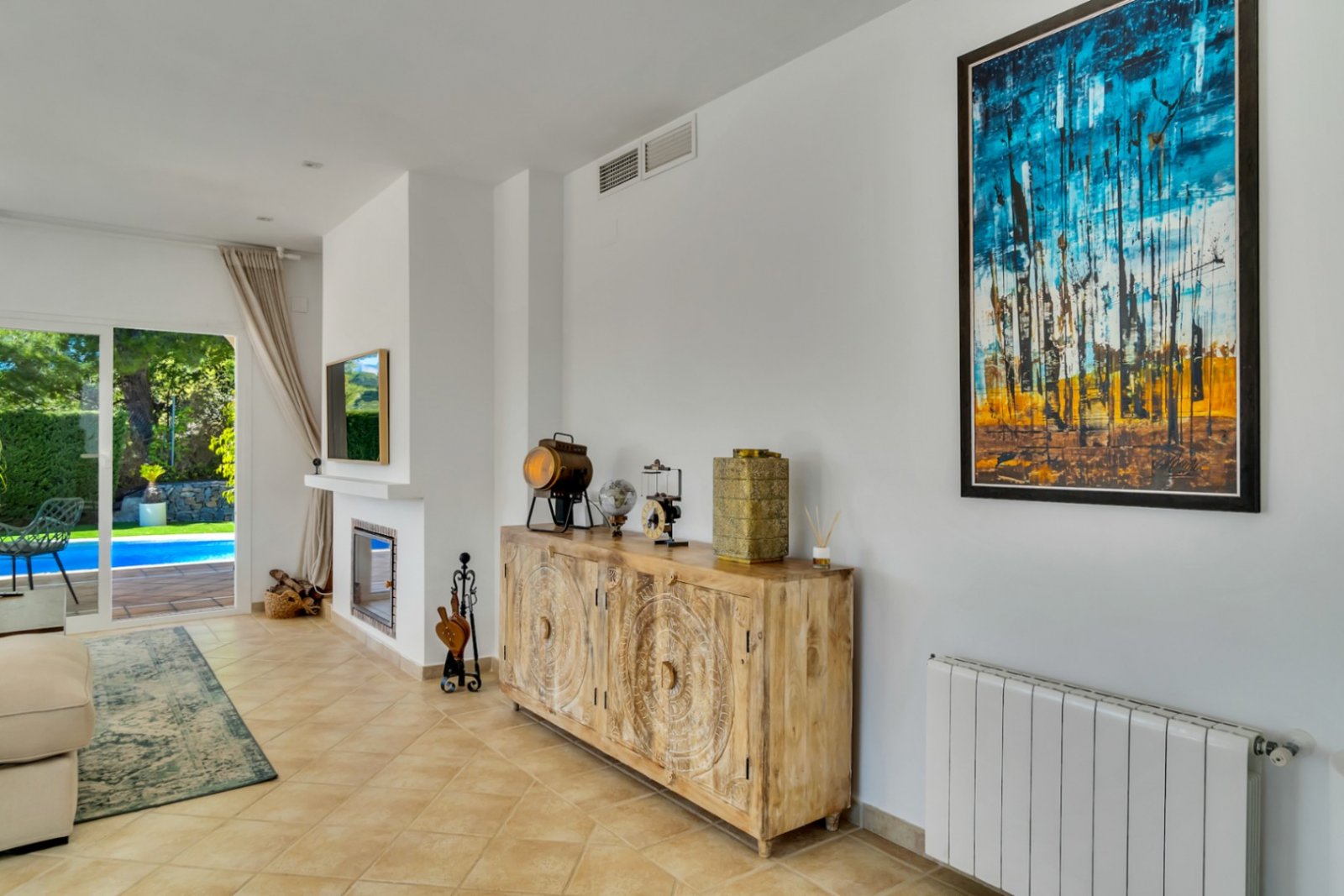 Villa in mediterranem Stil mit beheiztem Pool und viel Privatsphäre in der Nähe des Golfplatzes von Altea