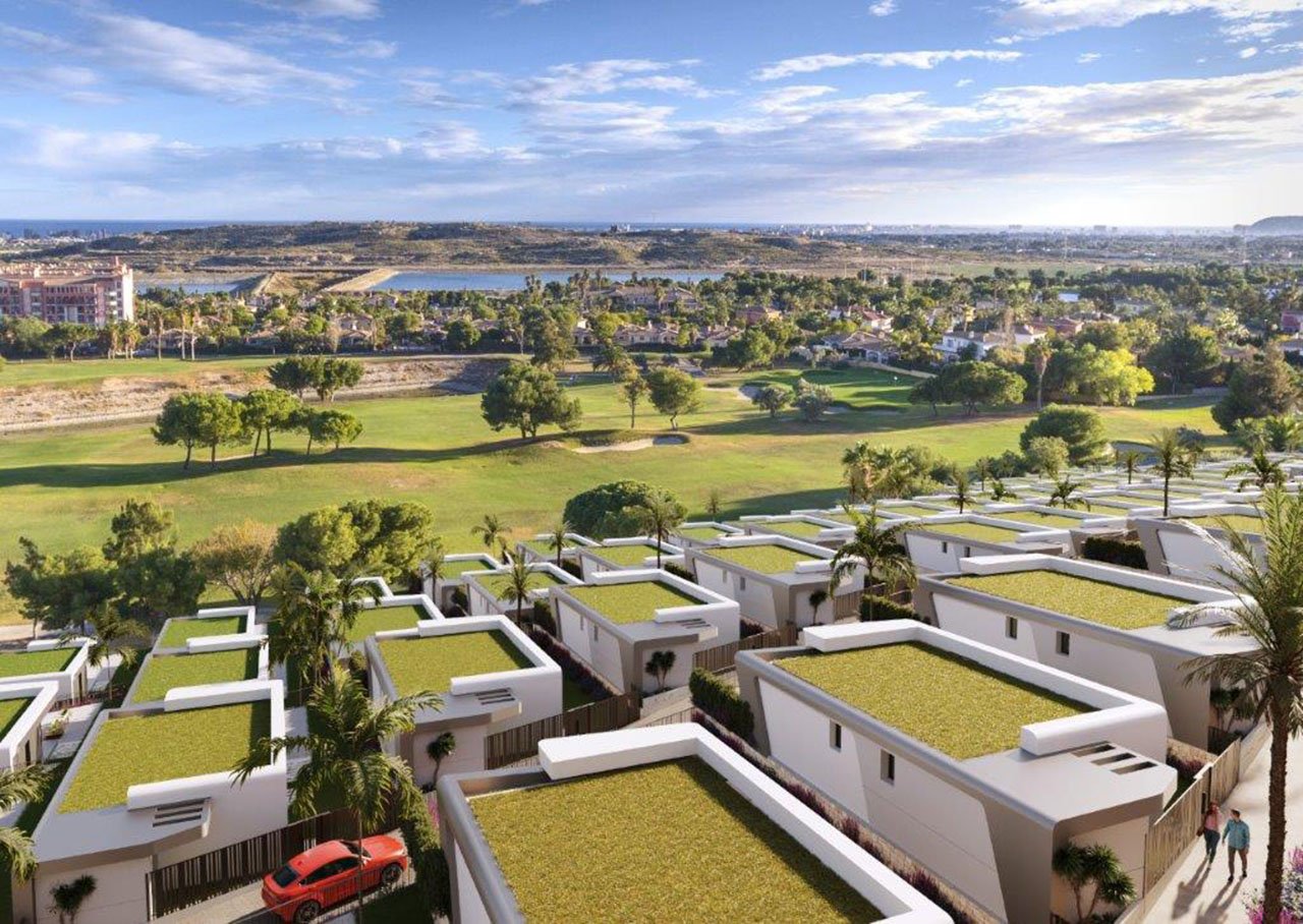 Penthouse-Wohnungen mit 3 Schlafzimmern, 2 Bädern, Klimaanlage, Meerblick, Gemeinschaftspool und Tiefgaragen-Stellplatz am Golfplatz von Bonalba