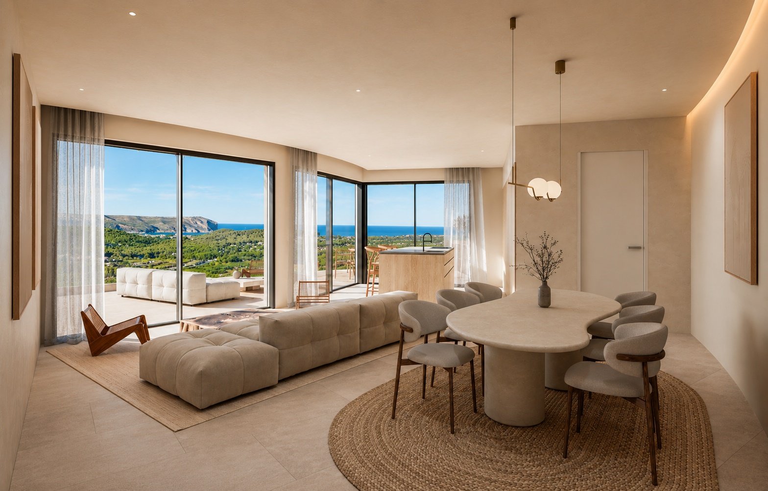 Exklusive Villa in anspruchsvollem zeitgenössischem Design mit 5 Schlafzimmern, 5 Bädern, Garage und Infinity-Pool