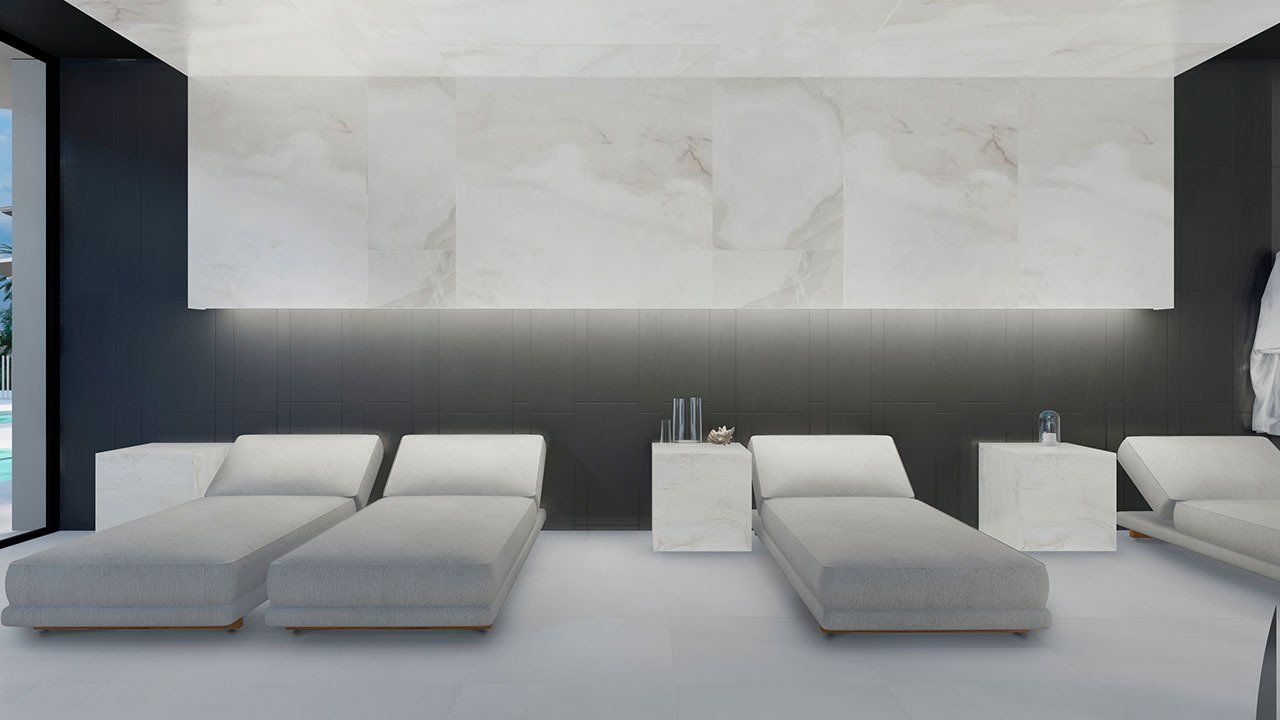 Penthouses with 2 bedrooms, 2 bathrooms, air conditioning and fitted kitchens with electrical appliances in a gated complex with communal pool and SPA