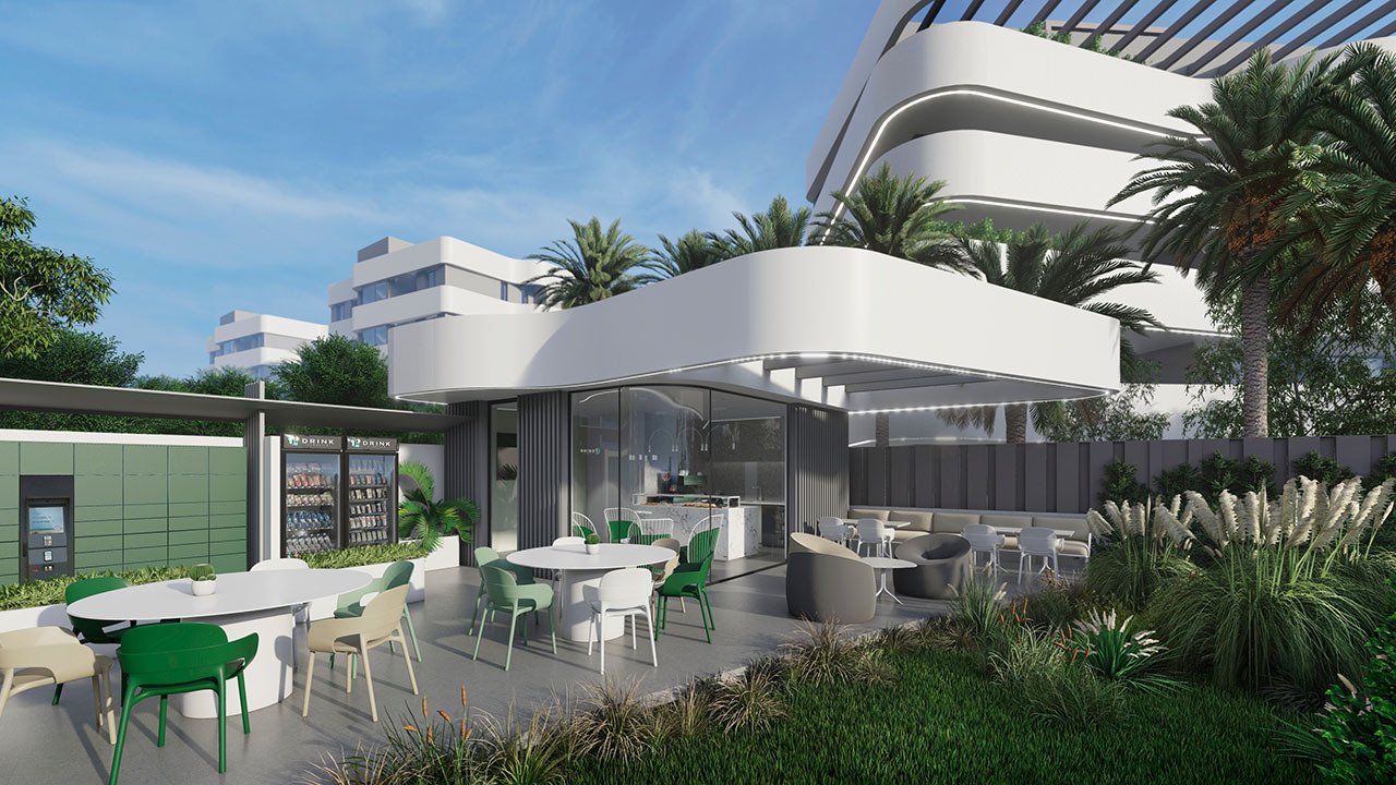 Penthouses with 2 bedrooms, 2 bathrooms, air conditioning and fitted kitchens with electrical appliances in a gated complex with communal pool and SPA