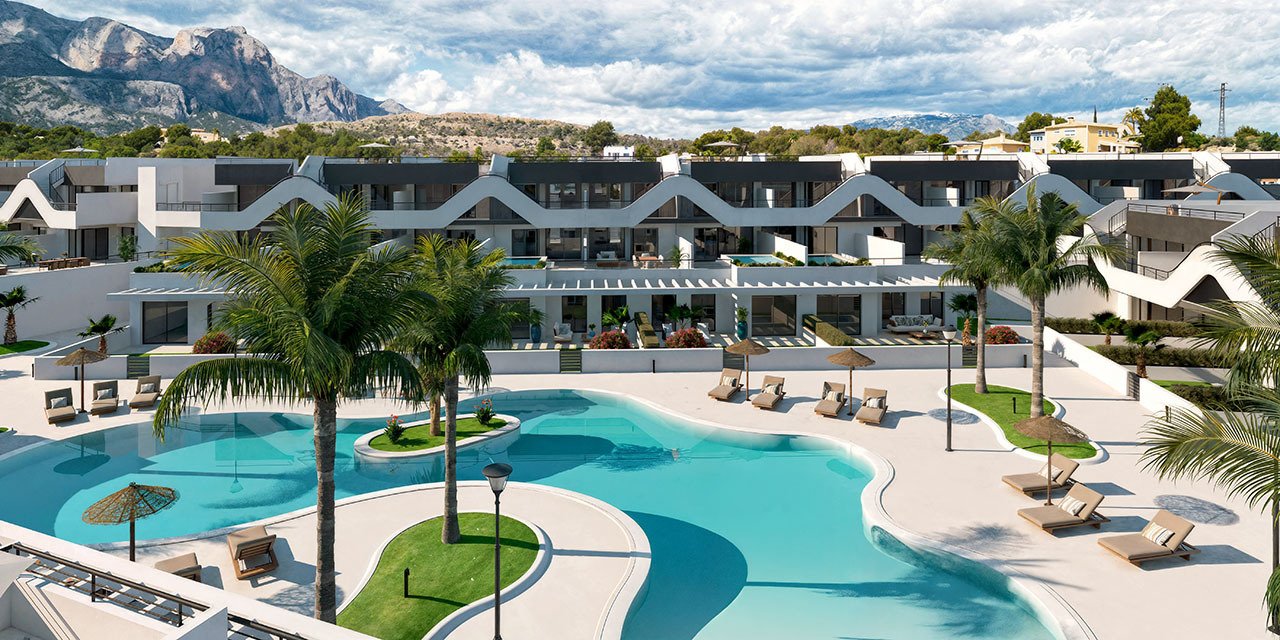 Fantastic apartments with 2 bedrooms, 2 bathrooms, air conditioning, private parking and communal pool