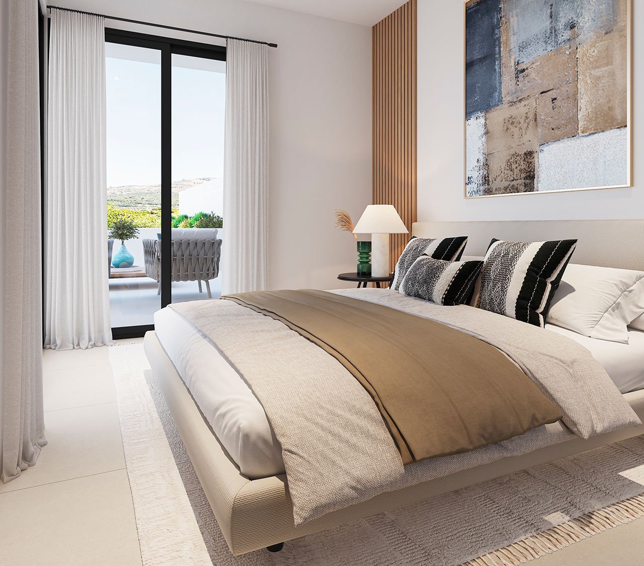 Fantastic apartments with 2 bedrooms, 2 bathrooms, air conditioning, private parking and communal pool