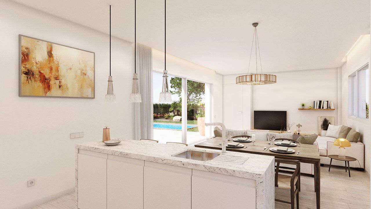 Exclusive villas with 3 bedrooms, 2 bathrooms, roof terrace and private pool in a beautiful golf complex