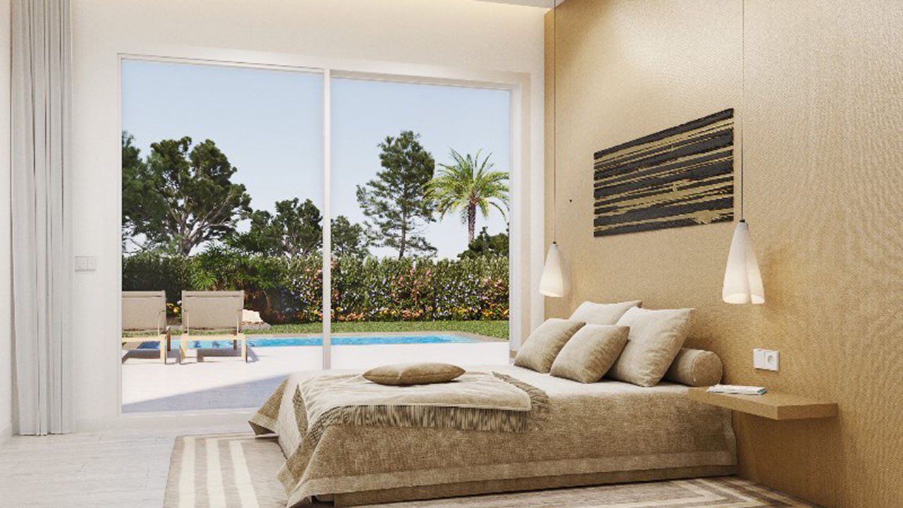 Exclusive villas with 3 bedrooms, 2 bathrooms, roof terrace and private pool in a beautiful golf complex