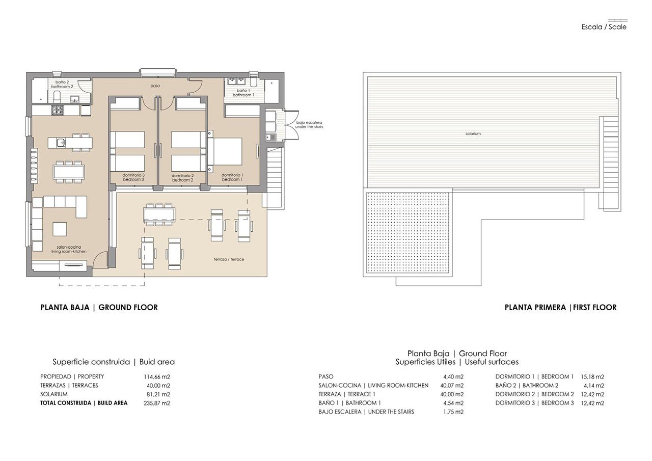 Exclusive villas with 3 bedrooms, 2 bathrooms, roof terrace and private pool in a beautiful golf complex