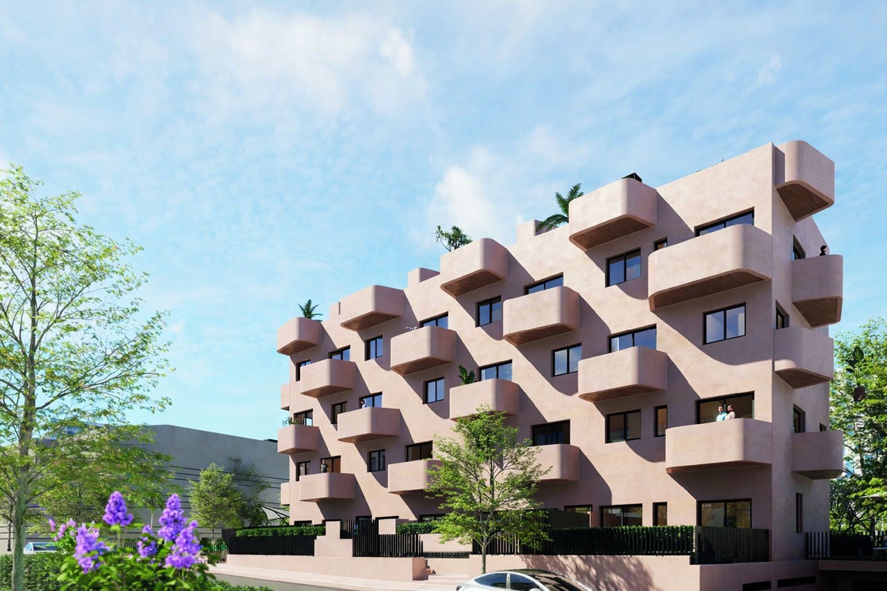 El Campello: Apartments with 3 bedrooms, 2 bathrooms, air conditioning, sea views and communal pool only 200 m from the beach 