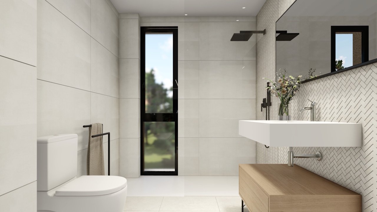 Spacious townhouses with 3 bedrooms, 2 bathrooms, 1 toilet, private pool and private parking