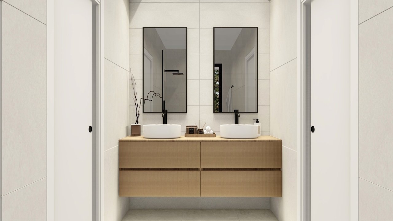 Spacious townhouses with 3 bedrooms, 2 bathrooms, 1 toilet, private pool and private parking