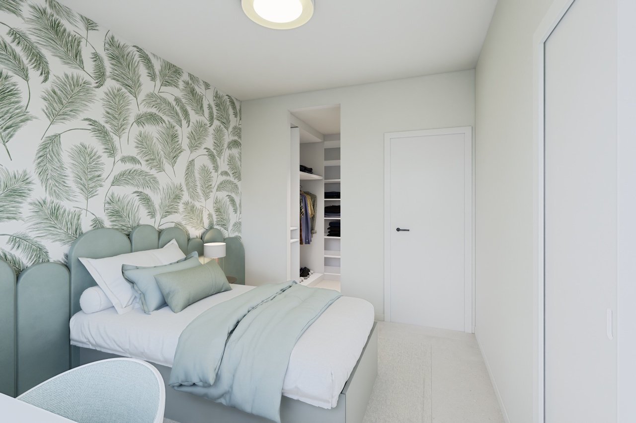 Villas with 3 bedrooms, 3 bathrooms, roof terrace, underground parking space and communal pool beside Serena Golf