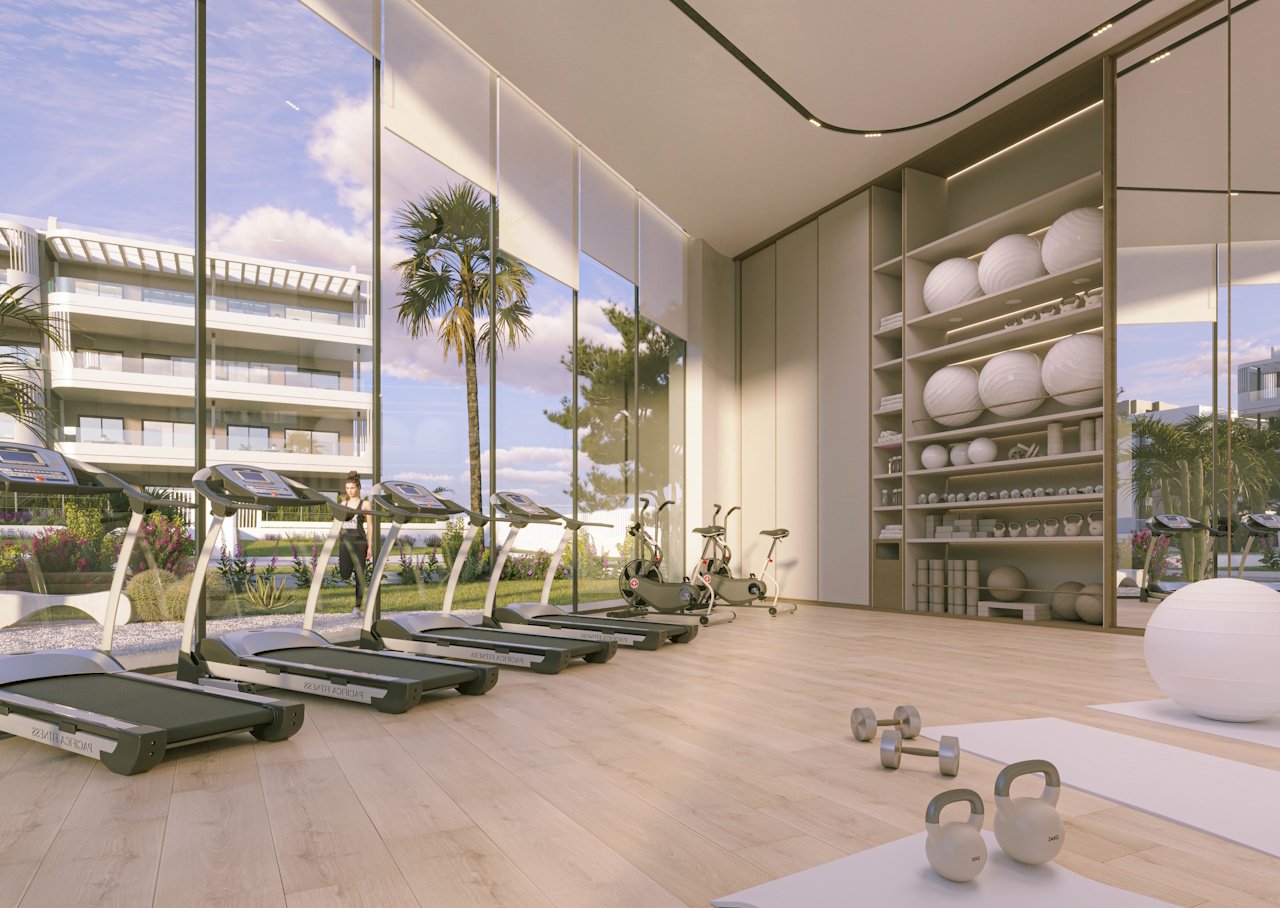 Apartments with 3 bedrooms, 2 bathrooms and private parking in a marvellous complex with gym, spa, sauna and communal pools