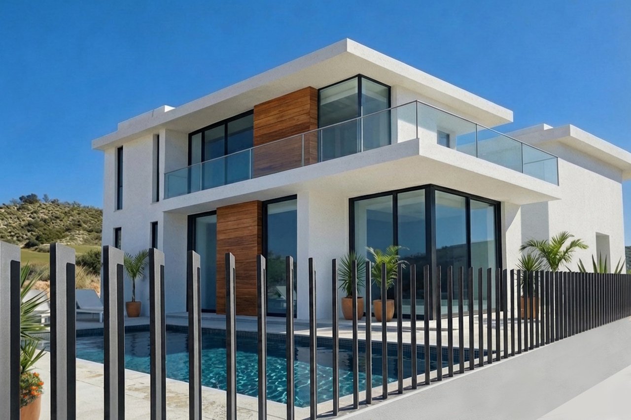 Luxury villas with 4 bedrooms, 4 bathrooms, underfloor heating, air conditioning and private pool in one of Benidorm’s most sought-after areas