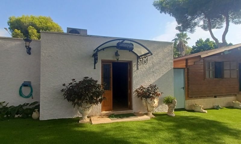 Spectacular Mediterranean-style villa with 3 bedrooms, 3 bathrooms and a private pool in Dehesa de Campoamor, just 950 m from the beach