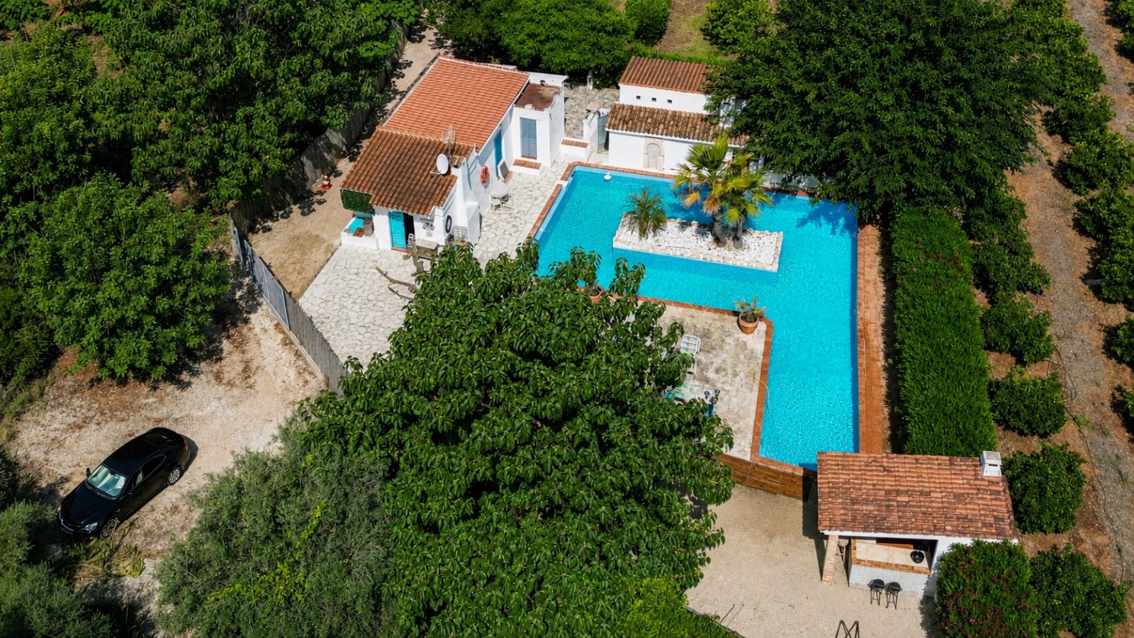 Mediterranean Estate on Monte Pego with Guest Casita, Two Private Pools and Exceptional Potential