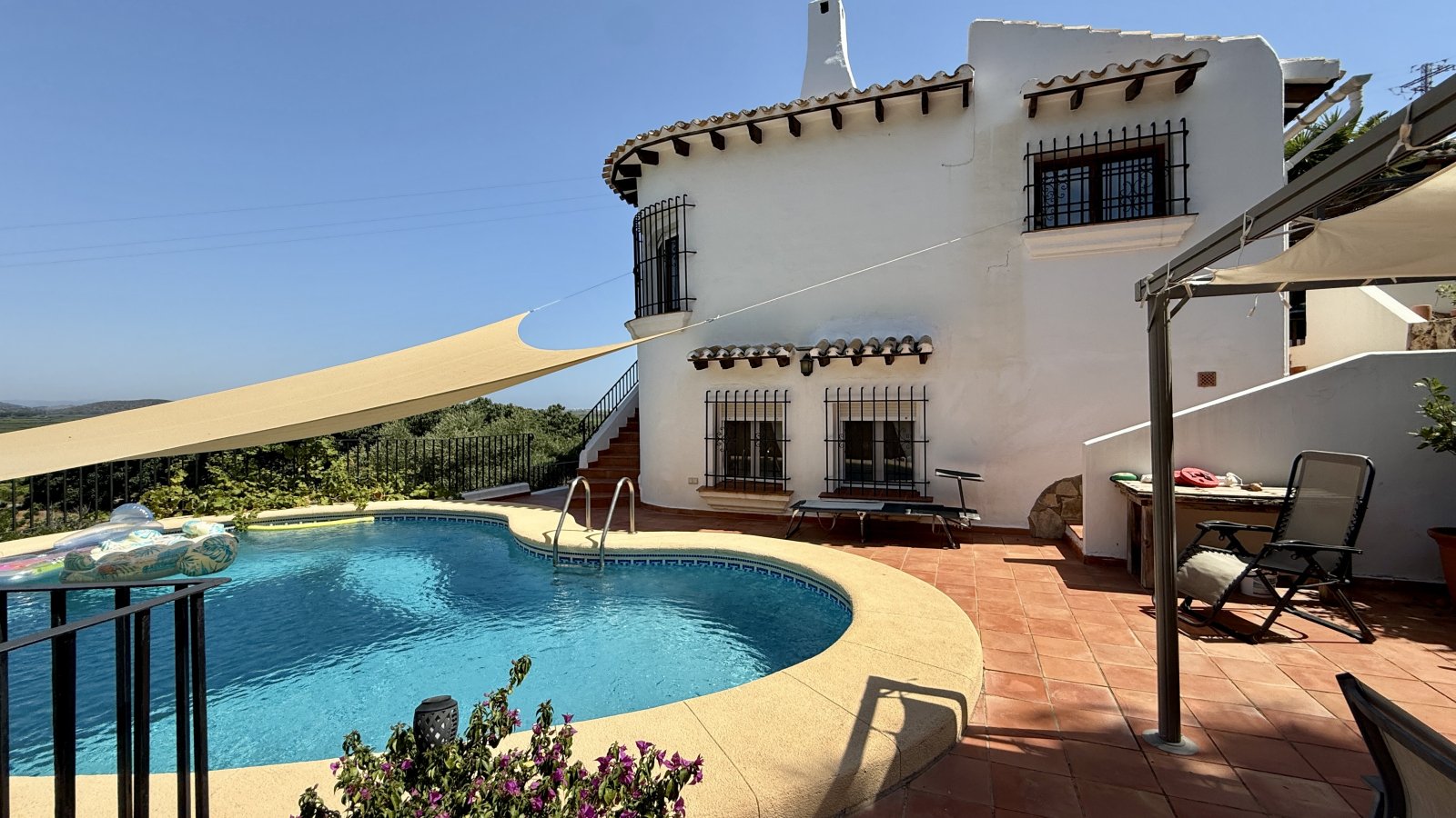 Mediterranean Estate on Monte Pego with Guest Casita, Two Private Pools and Exceptional Potential