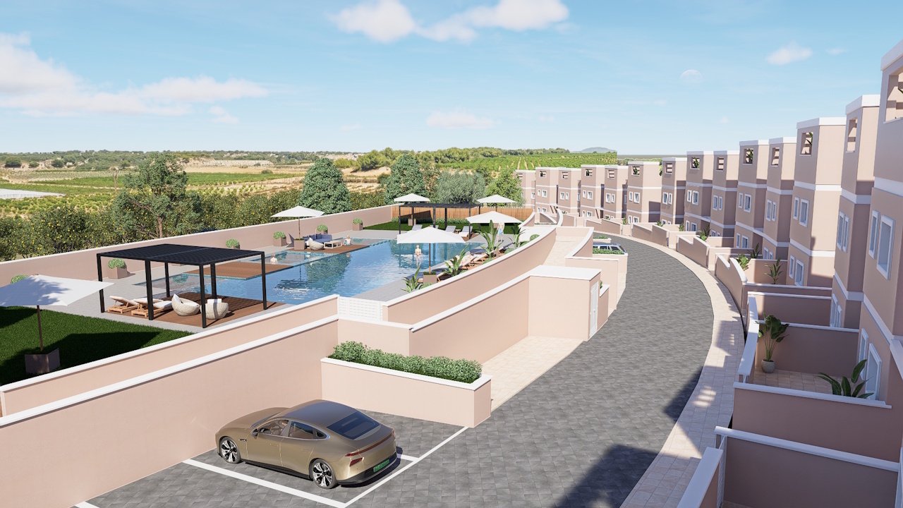 Ground floor apartments with 3 bedrooms, 2 bathrooms, private parking and communal pool at Lo Romero Golf Course