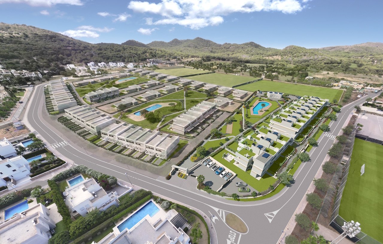 Ground floor apartments with 3 bedrooms, 2 bathrooms, air conditioning, private parking and communal pool at the heart of La Manga Club