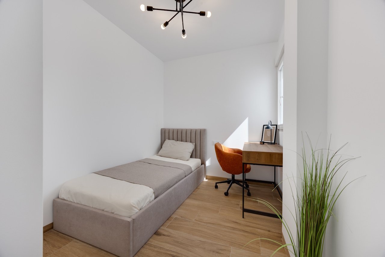 Apartments with 2 bedrooms, 1 - 2 bathrooms, pre installation air conditioning, optional parking in underground car park and communal pool