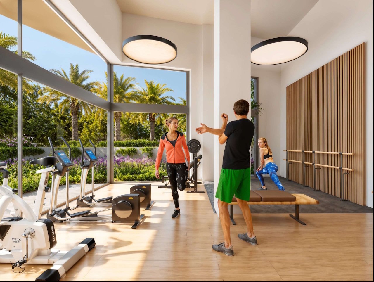 Penthouses with 2 bedrooms, 2 bathrooms, air conditioning, underfloor heating in bathrooms, private parking and communal pool only 650 m from beach