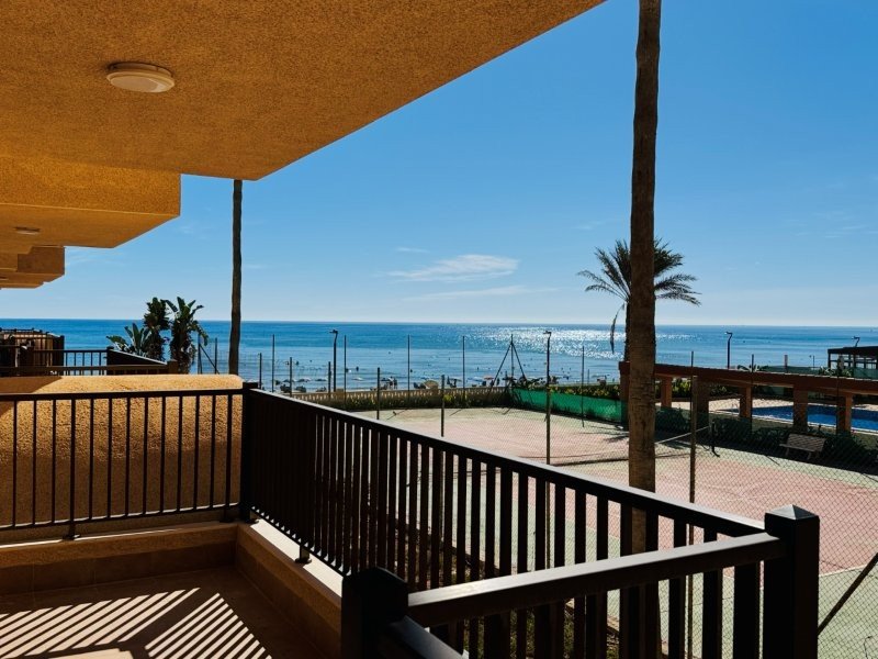 Spectacular renovated beachfront apartment with sea views in La Mata