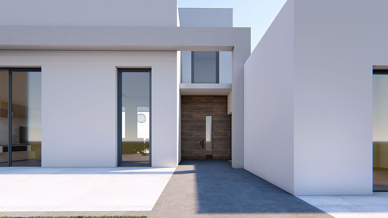 Exclusiv 3 bed villas with sea views, roof terraces, private pool and optional basement