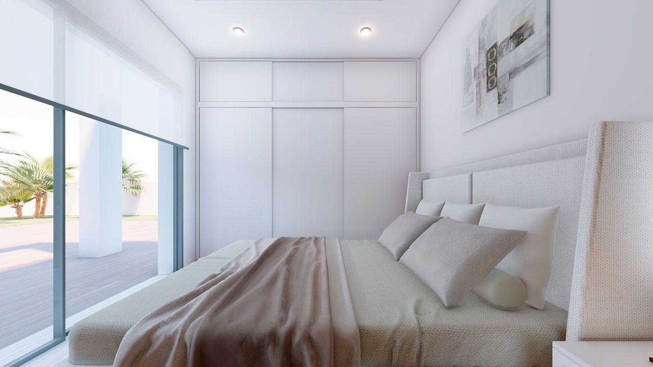 Exclusiv 3 bed villas with sea views, roof terraces, private pool and optional basement