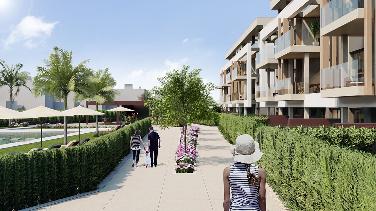 Fantastic apartments with 3 bedrooms, 2 bathrooms, underground parking space and communal pool at the Santa Rosalía Lake and Life Resort