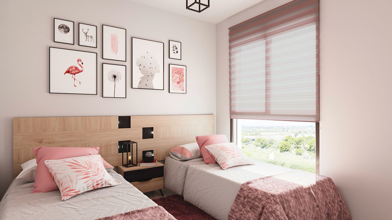 Penthouse with 3 bedrooms, 2 bathrooms, roof terrace, private parking and communal pool