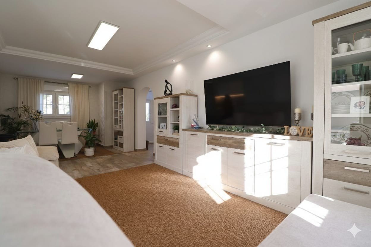 Villa con 4 dormitorios, 3 baños, apartamento de invitados y piscina privada en Las Filipinas