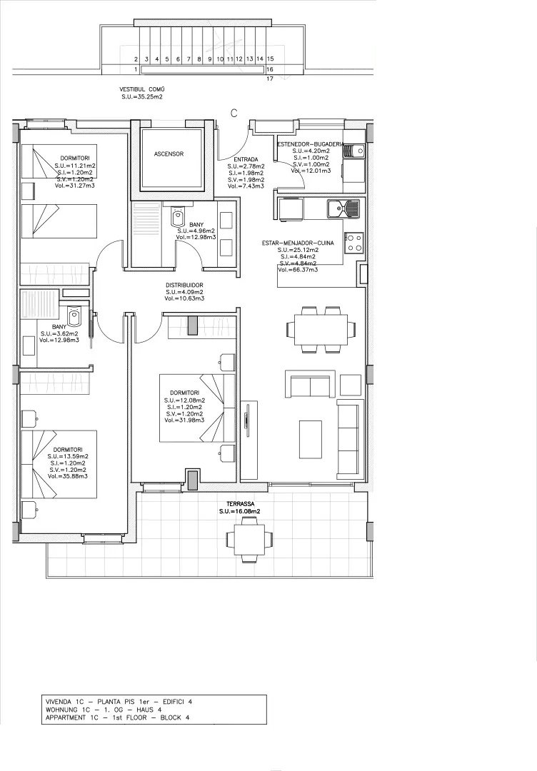 Apartamentos de 3 dormitorios y 2 baños con aire acondicionado, suelo radiante y parking privado a tan sólo 800 m de la playa