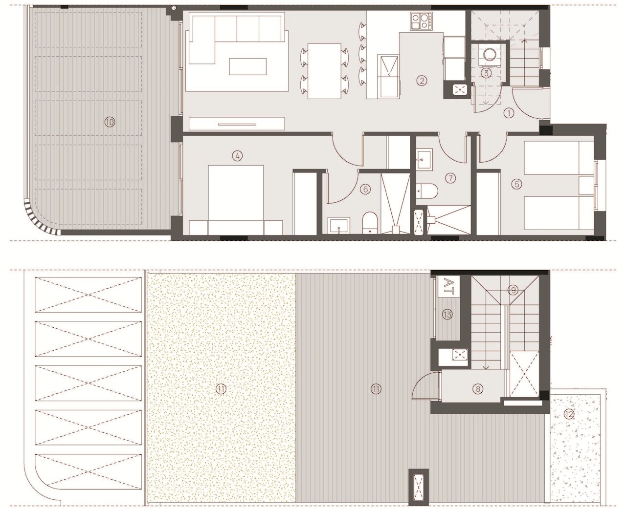 Áticos de 2 dormitorios y 2 baños con solárium, parking privado en un maravilloso complejo con gimnasio, spa, sauna y piscinas comunitarias