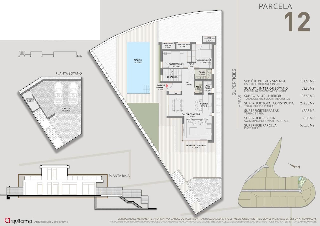 Villas de lujo con 3 dormitorios, 2-3 baños, aire acondicionado, suelo radiante y piscina privada en una de las zonas más cotizadas de Benidorm