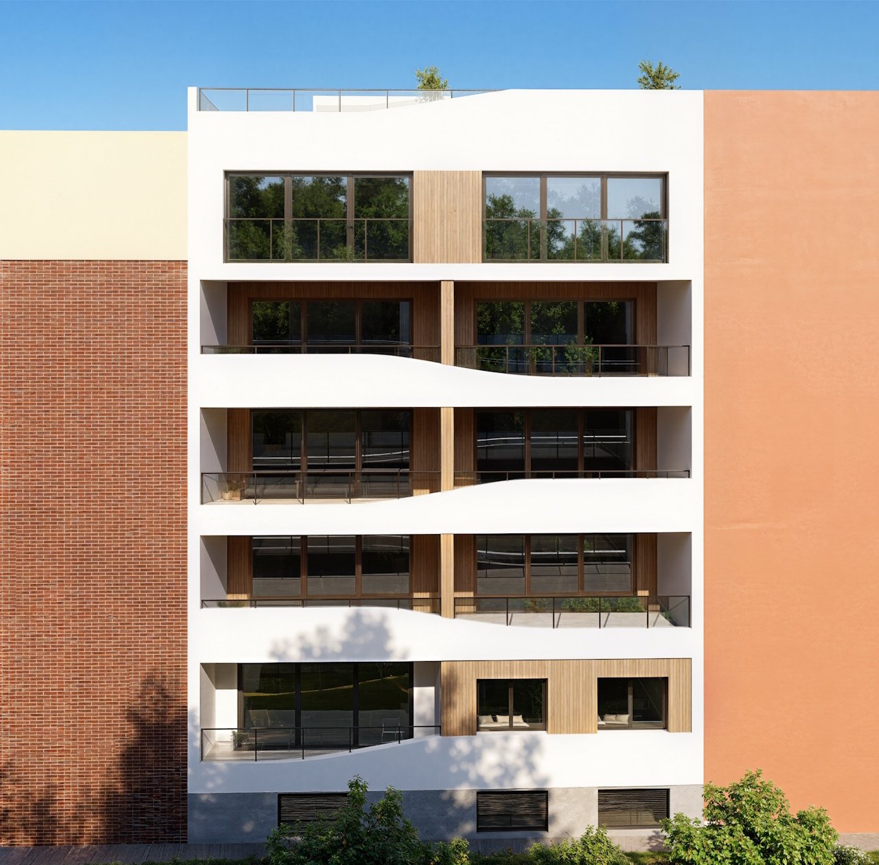 Apartamentos de 3 dormitorios y 2 baños con piscina comunitaria y parcialmente con vistas al mar a tan sólo 800 m de la maravillosa playa
