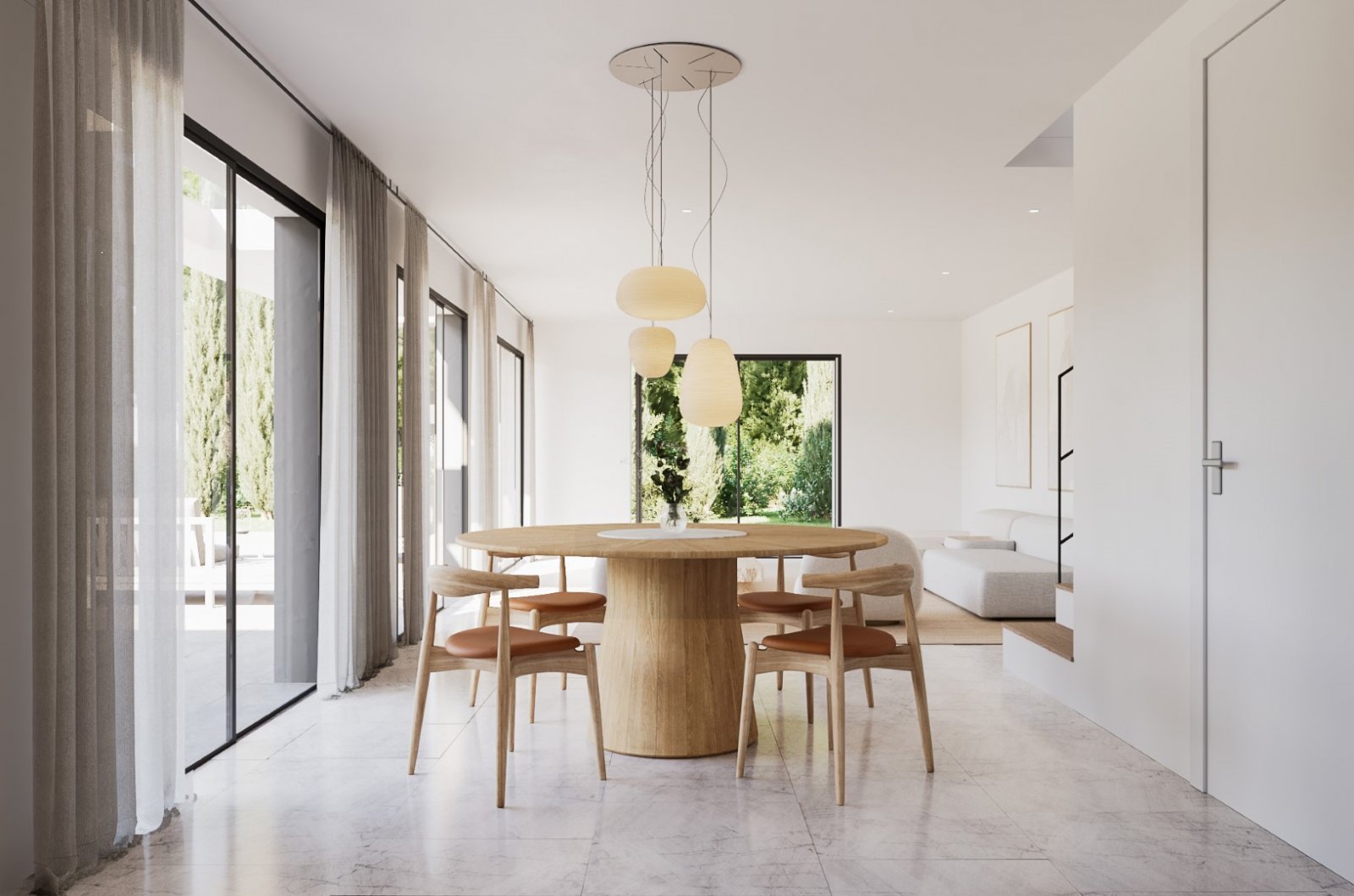 Elegante villa de diseño contemporáneo con 4 dormitorios, 3 baños, cochera y piscina privada