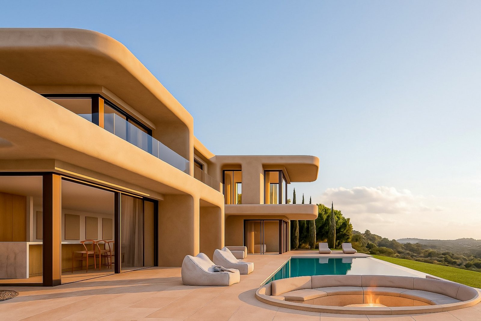 Exclusiva villa situada en una parcela elevada rodeada de naturaleza