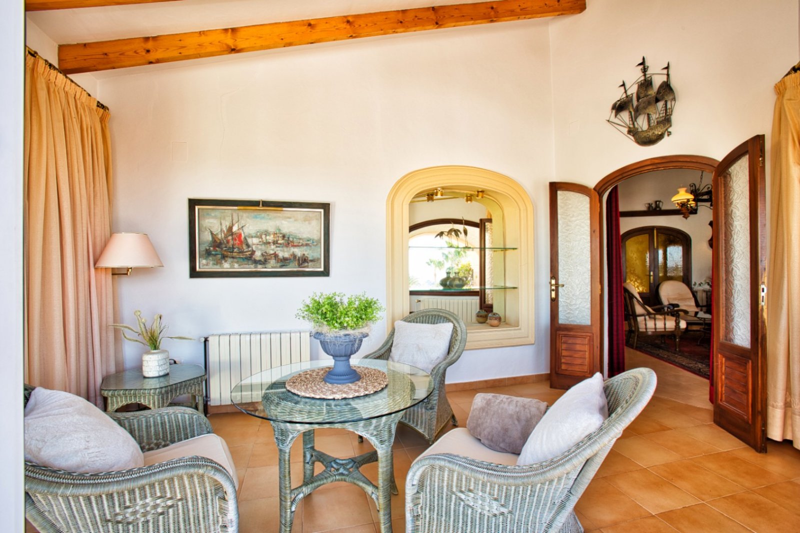 Villa independiente con vistas al mar, piscina y 3 dormitorios en San Jaime