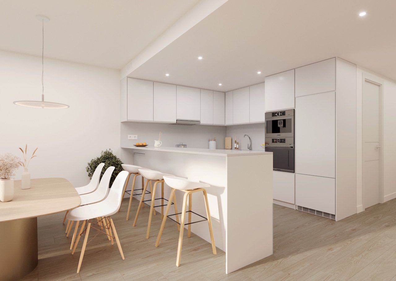 Bungalows altos de 3 dormitorios y 2 baños con aire acondicionado, parking privado y piscina comunitaria en el corazón de La Manga Club