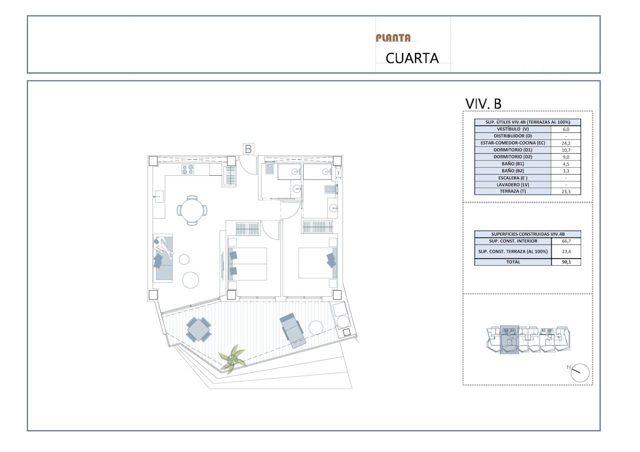Apartamentos de 2 dormitorios con aire acondicionado, suelo radiante en baños, aparcamiento privado y piscina comunitaria a tan solo 650 m de la playa