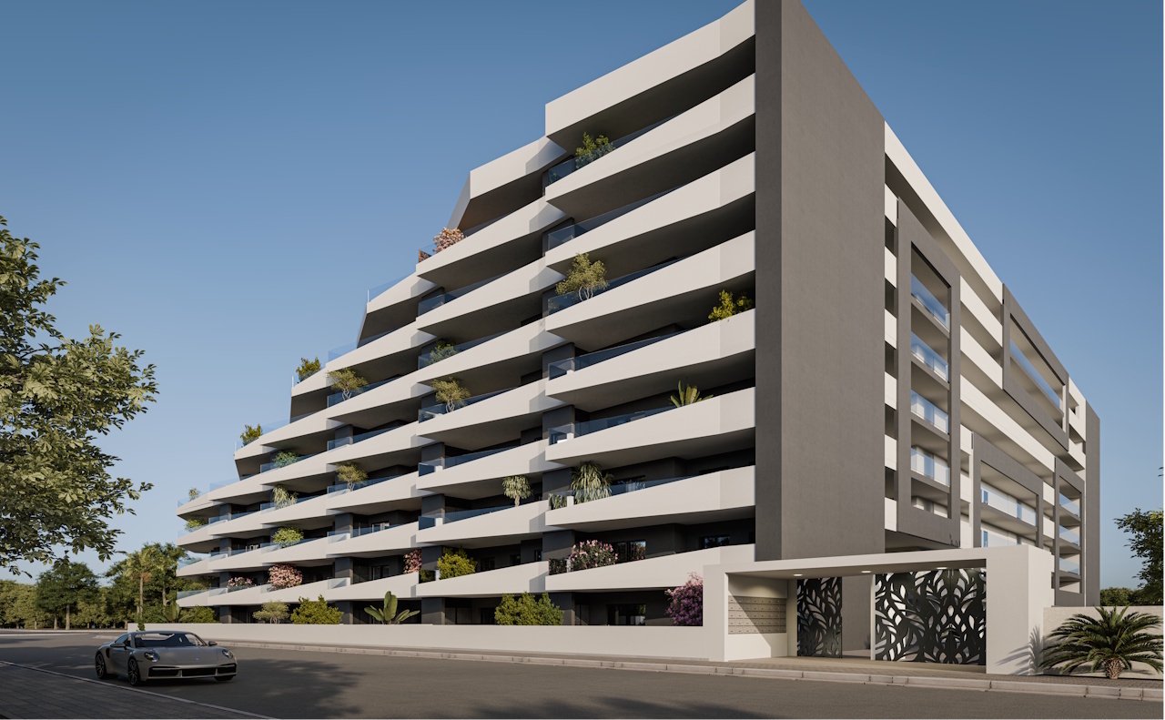 Apartamentos de 2 dormitorios y 2 baños con terrazas grandes, parking privado y piscina comunitaria