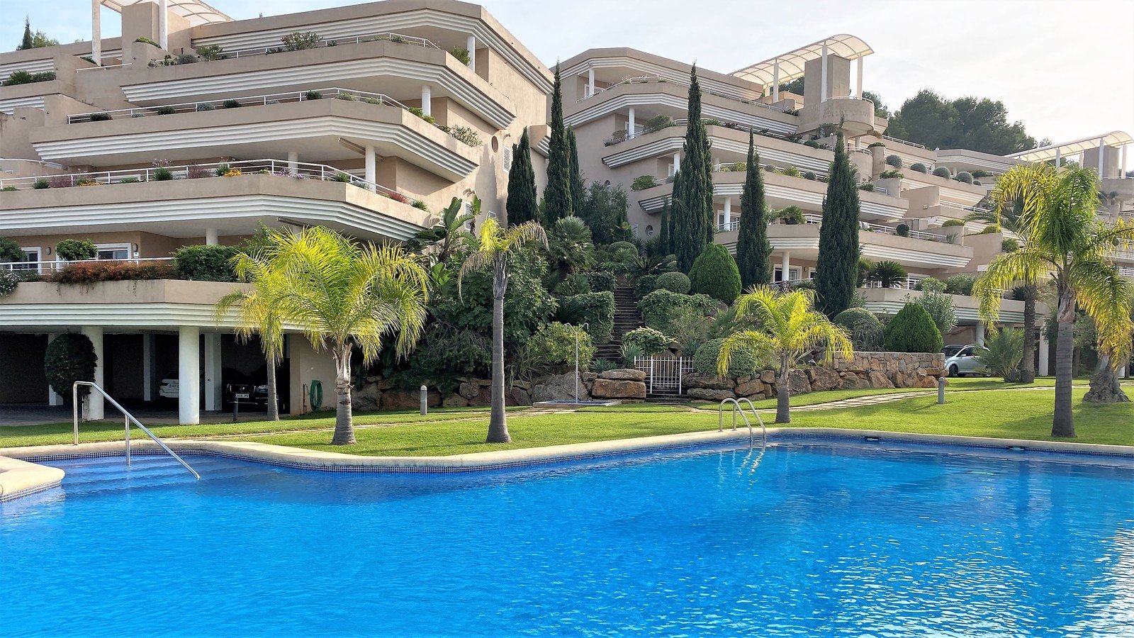 Appartement d‘une chambre à coucher dans le meilleur emplacement de La Sella avec piscine et vue sur la mer