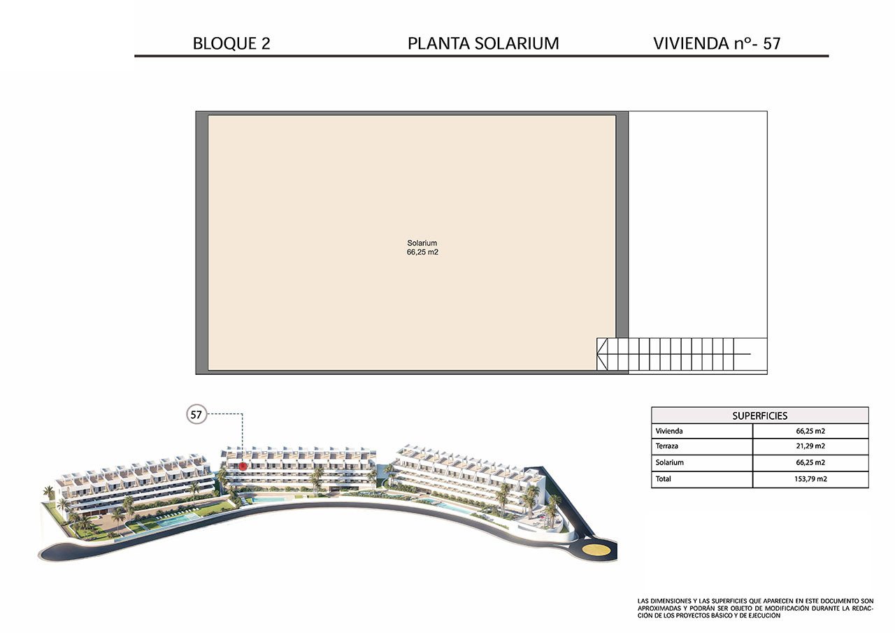 Penthouses de 2 chambres et 2 salles de bains avec terrasse sur le toit, piscines communautaires et vue sur la mer