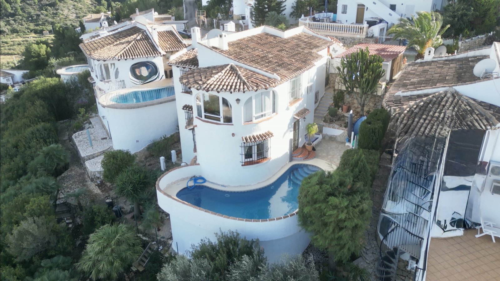 Villa de 3 chambres avec vue panoramique et piscine