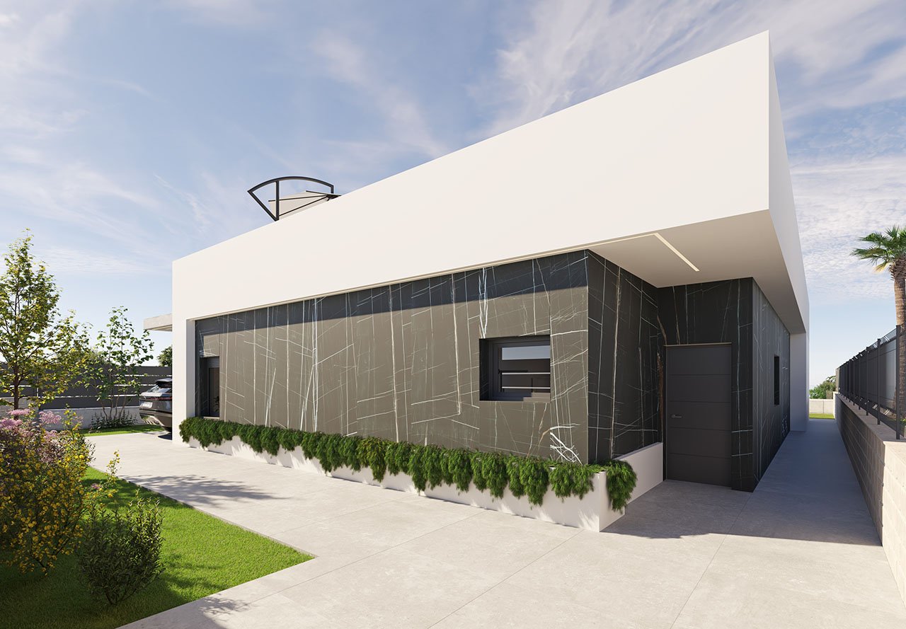 Villas avec 3 chambres, 2 salles de bains, terrasse sur le toit et piscine privée dans un merveilleux complexe de golf