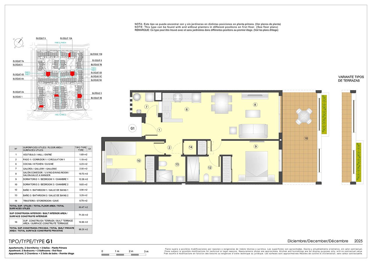 Appartements avec 2 chambres à coucher, stationnement souterrain et piscine communautaire à seulement 500 m de la plage